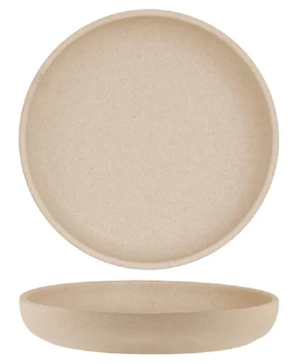 SOHO ROUND DEEP COUPE PLATE 175mm STONE