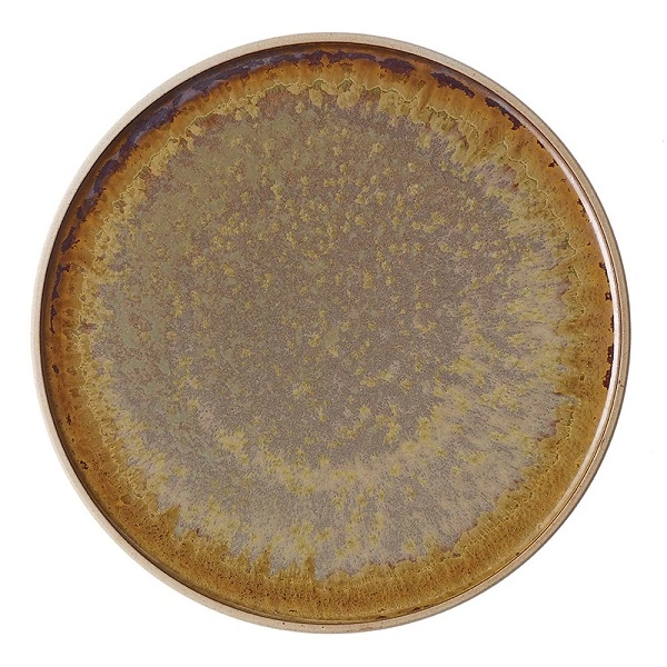 SOHO ROUND PLATE 200mm BURNT SIENNA