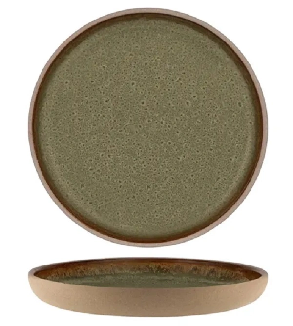 SOHO ROUND DEEP COUPE PLATE 235mm BURNT SIENNA 