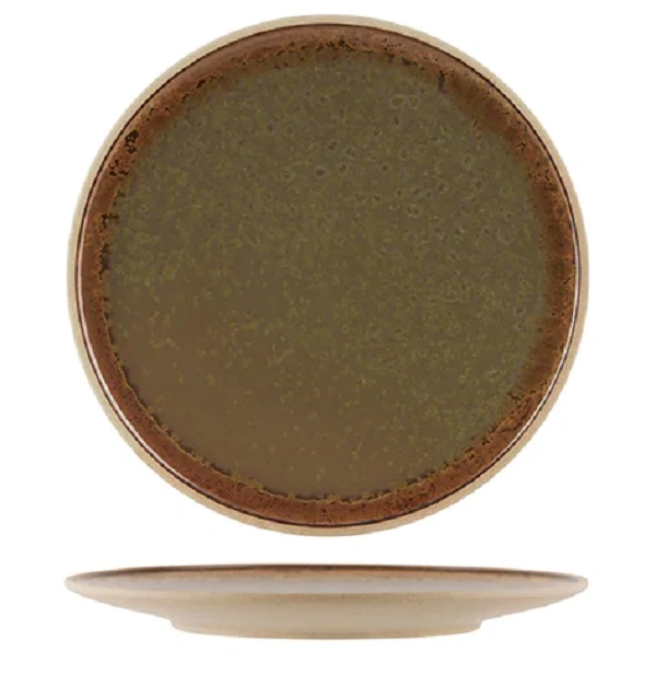 SOHO ROUND PLATE 160mm BURNT SIENNA