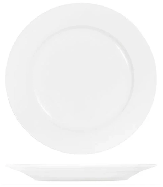 CORE WHITE ROUND PLATE WIDE RIM 200mmØ x 22mmH