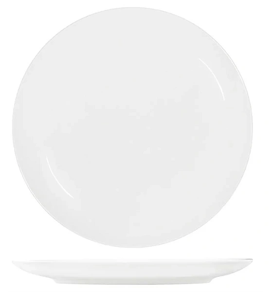 CORE WHITE ROUND COUPE PLATE 290mmØ x 25mmH