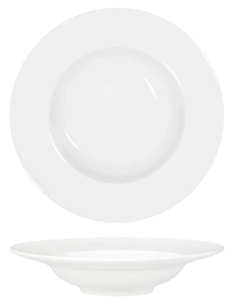 CORE WHITE PASTA PLATE WIDE RIM 270mmØ x 60mmH