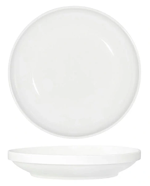 CORE WHITE ROUND WALLED LIP BOWL 230mmØ x 43mmH