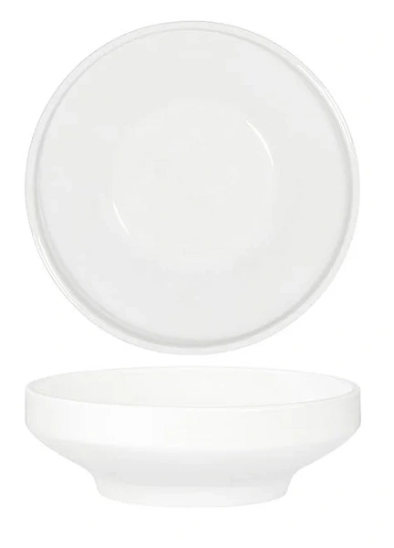 CORE WHITE ROUND FOOTED BOWL 160mmØ x 50mmH