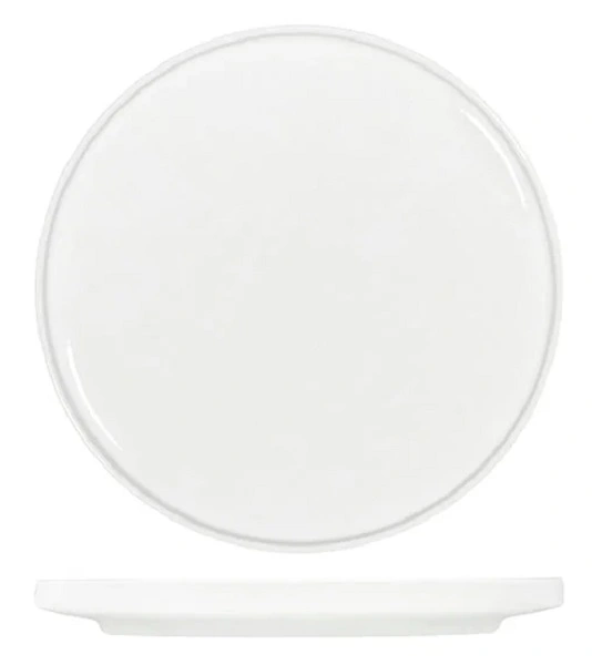 CORE WHITE ROUND WALLED LIP PLATE 200mmØ x 23mmH
