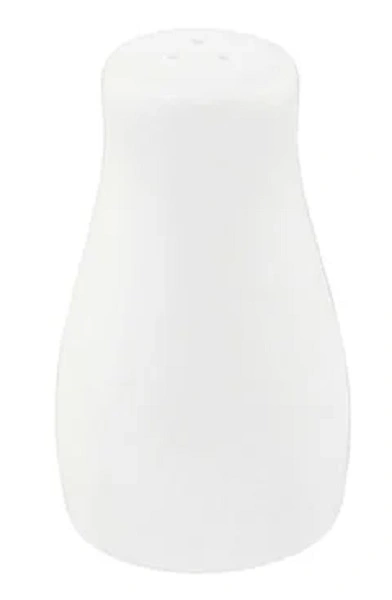 CORE WHITE 3 HOLE CURVE SALT SHAKER 50mmØ X 80mmH 