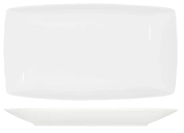 CORE WHITE RECTANGULAR COUPE PLATTER 360mm x 200mm x 38mmH