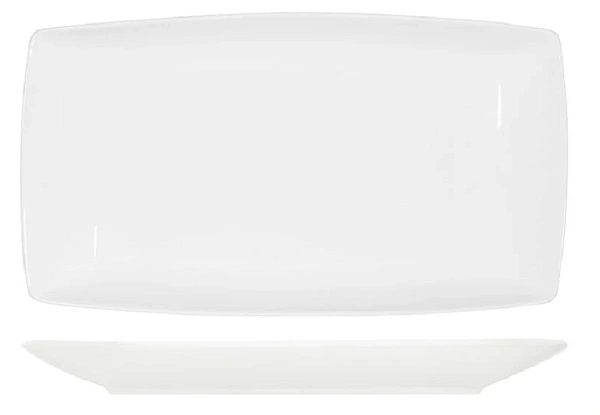 CORE WHITE RECTANGULAR COUPE PLATTER 415mm x 235mm x 43mmH