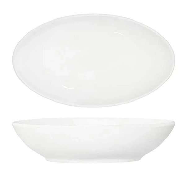 CORE WHITE OVAL SERVING BOWL 230mm x 135mm x 55mmH