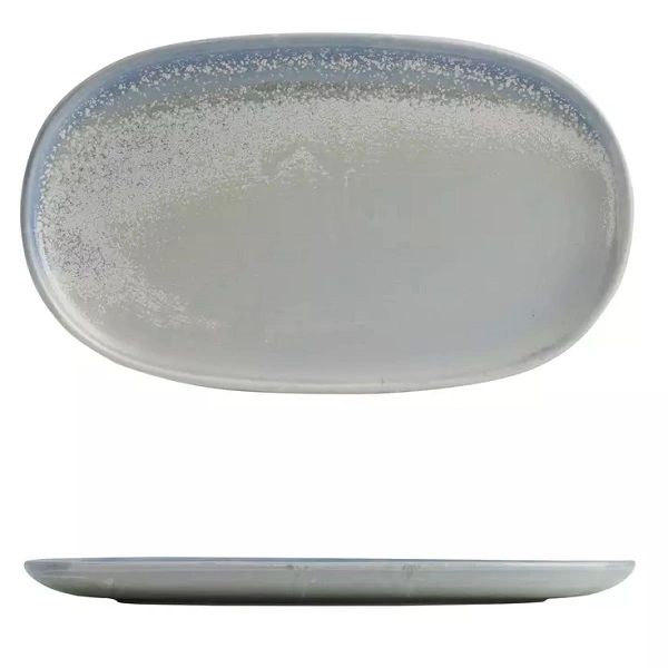 MODA PORCELAIN OVAL COUPE PLATE CLOUD 180mmW
