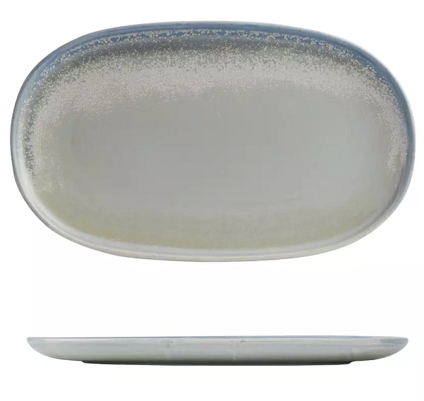 MODA PORCELAIN OVAL COUPE PLATE CLOUD 215mmW