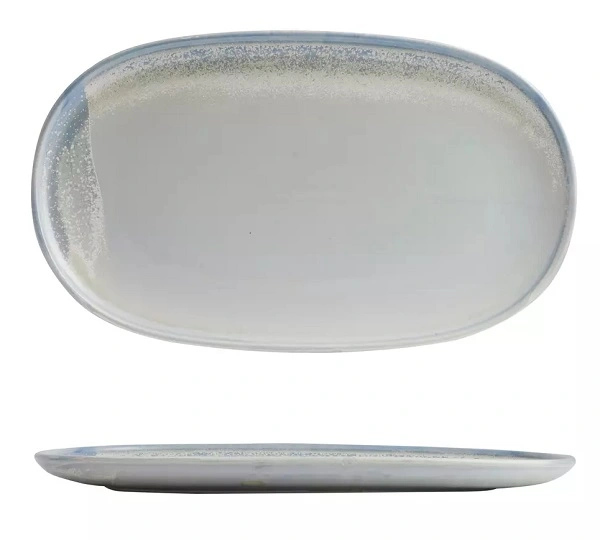 MODA PORCELAIN OVAL COUPE PLATE CLOUD 240mmW
