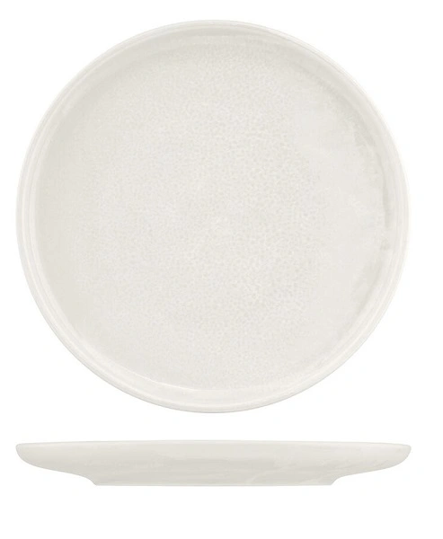 MODA PORCELAIN ROUND PLATE 260mm SNOW