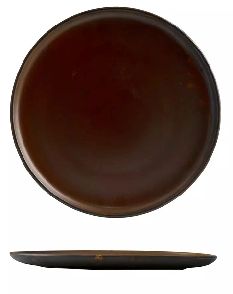 MODA PORCELAIN ROUND PLATE RUST 290mmØ