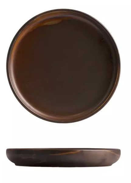MODA PORCELAIN STACKA ROUND PLATE RUST 210mmØ
