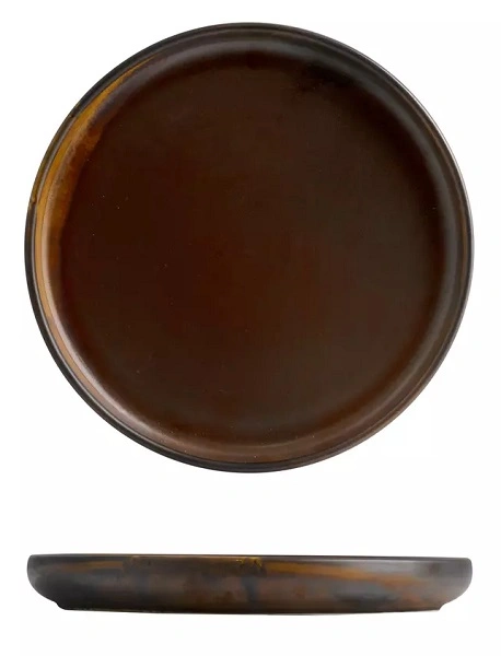 MODA PORCELAIN STACKA ROUND PLATE RUST 260mmØ
