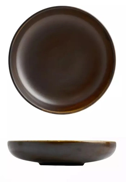 MODA PORCELAIN ROUND SHARE BOWL RUST 200mmØ