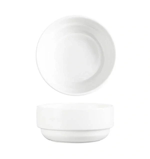 CORE WHITE BANQUET OATMEAL BOWL STACK 110mmØ x 50mmH