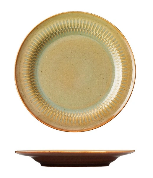 LUZERNE COTTAGE CINNAMON ROUND RIM PLATE 170mm