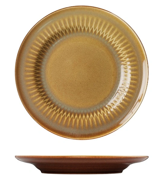 LUZERNE COTTAGE CINNAMON ROUND RIM PLATE 270mm
