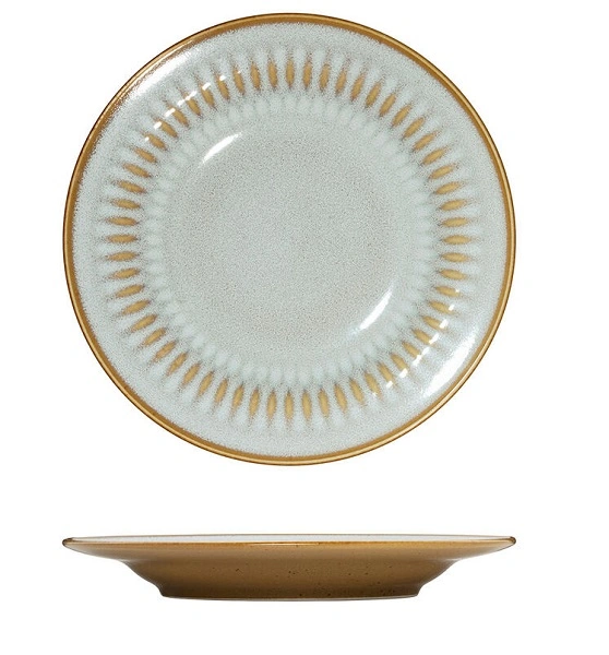LUZERNE COTTAGE ALMOND ROUND RIM PLATE 170mm