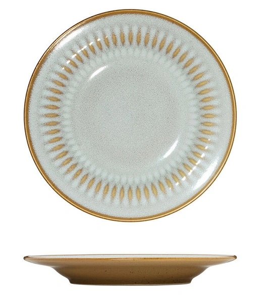 LUZERNE COTTAGE ALMOND ROUND RIM PLATE 210mm
