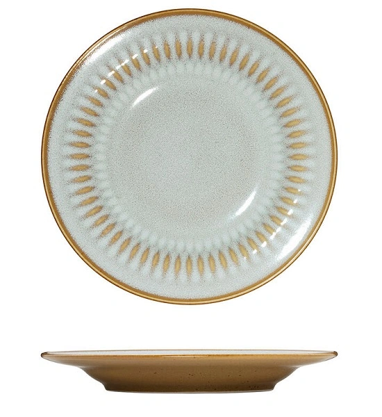 LUZERNE COTTAGE ALMOND ROUND RIM PLATE 270mm