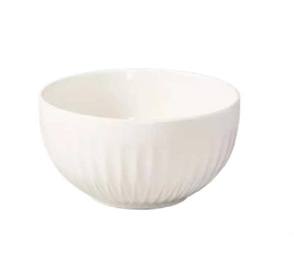 LUZERNE COTTAGE WHITE ROUND BOWL 130x68mm / 430ml