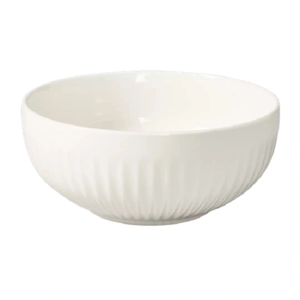 LUZERNE COTTAGE WHITE ROUND BOWL 190x85mm / 1295ml