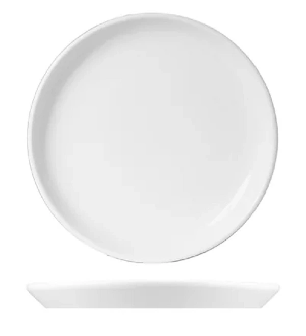WHITE ALBUM ROUND FLARED COUPE PLATE