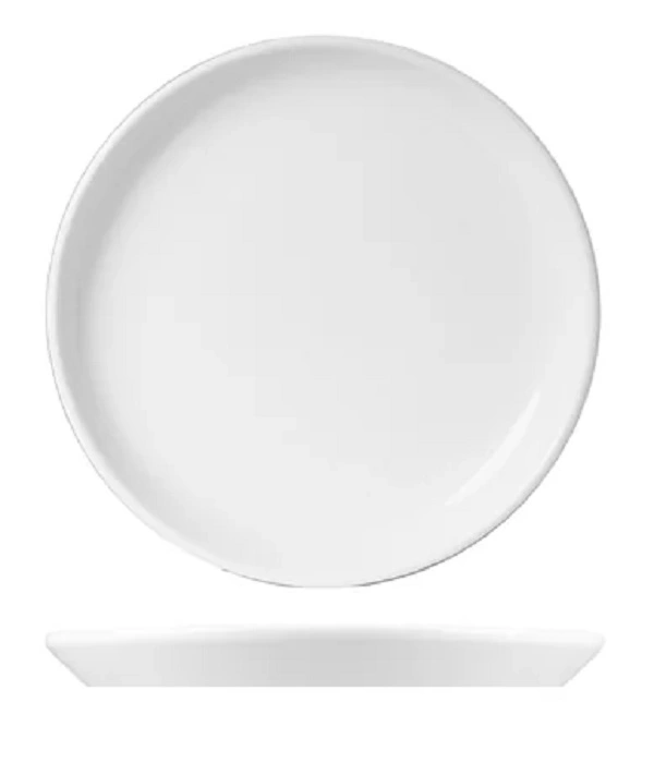 WHITE ALBUM ROUND FLARED COUPE PLATE