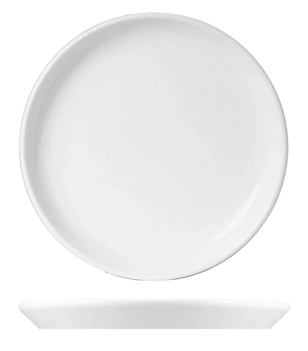 WHITE ALBUM ROUND FLARED COUPE PLATE