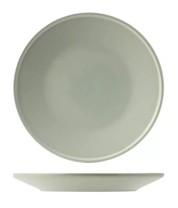 UTOPIA CORE MINT STONEWARE ROUND PLATE 250mm x 29mmH