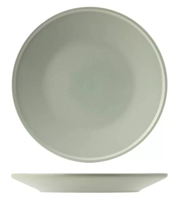 UTOPIA CORE MINT STONEWARE ROUND PLATE 270mm x 30mmH