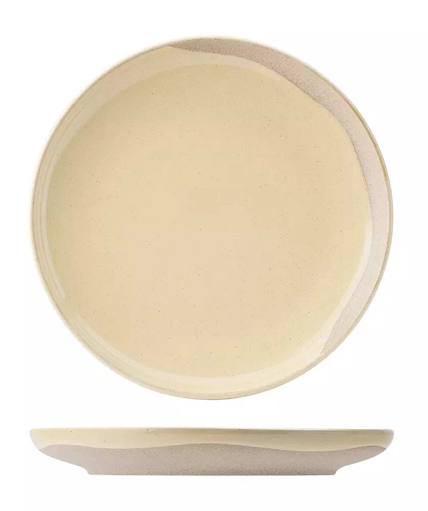 UTOPIA OREGON BUTTERMILK PORCELAIN ROUND PLATE 255mmØ x 30mmH