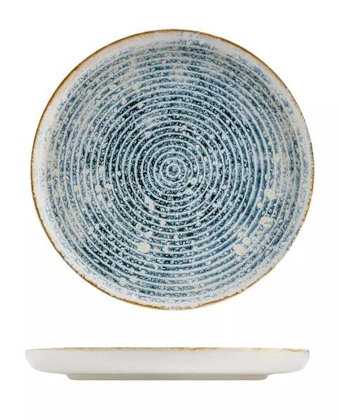 ECLIPSE DUO RIPPLE ROUND WALLED PLATE 280mmØ x 30mmH