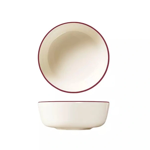 ID FINE ROUND COUPE BOWL MODEST MAROON 460ml