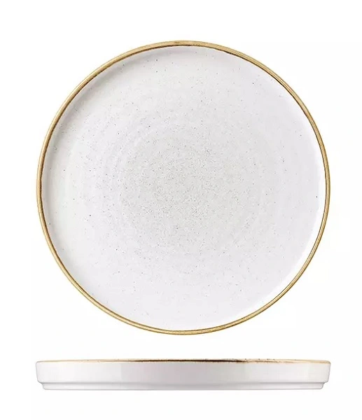 CHURCHILL STONECAST WALLED CHEF'S ROUND PLATE 210mmØ