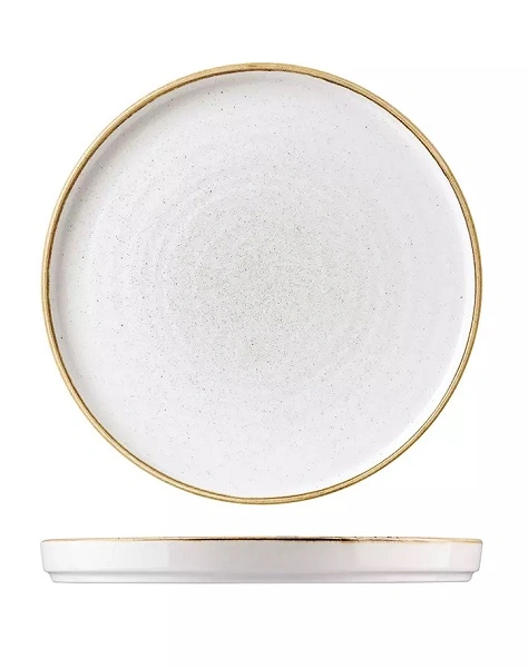 CHURCHILL STONECAST WALLED CHEF'S ROUND PLATE 260mmØ