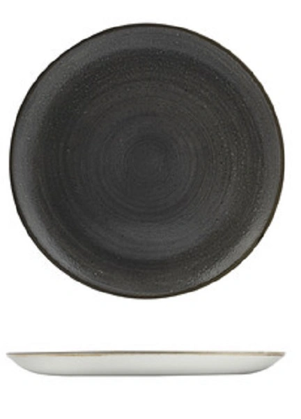 CHURCHILL STONECAST VELLUM ROUND COUPE PLATE 288mmØ
