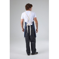 CHEF WORKS BYRON CANVAS CROSS BACK APRON NAVY