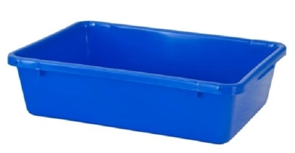 A PLUS 13 LTR STACKING NESTING CRATE, BLUE