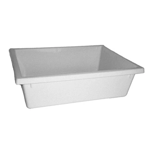 A PLUS 13 LTR STACKING NESTING CRATE, WHITE