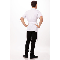 CHEF WORKS BLACK BIB APRON NO POCKET