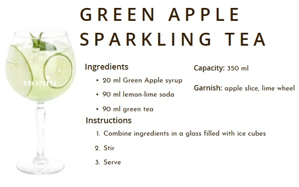 MONIN NON-ALCOHOLIC SYRUP, 700ml, GREEN APPLE