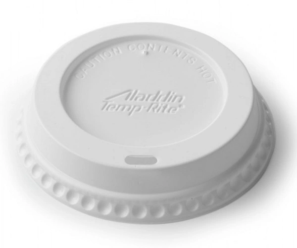 ALADDIN DISPOSABLE DRINK THRU LID WHITE 1000 / PKT