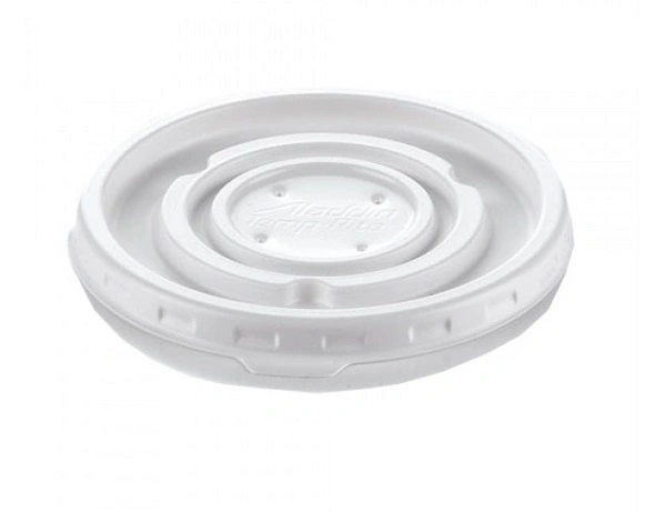 ALADDIN DISPOSABLE HIGH HEAT SNAP ON LID WHITE