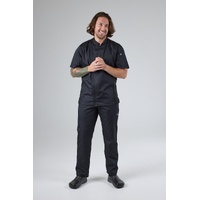 CHEF WORKS MENS SPRINGFIELD BLACK ZIPPER JACKET
