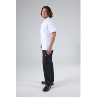 CHEF WORKS MENS SPRINGFIELD WHITE ZIPPER JACKET